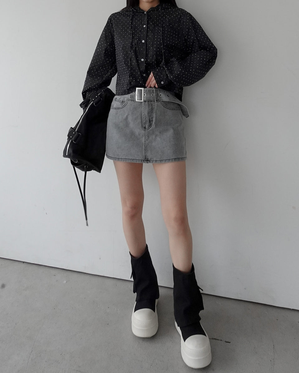 ベルトセットデニムミニスカート – lucias tokyo