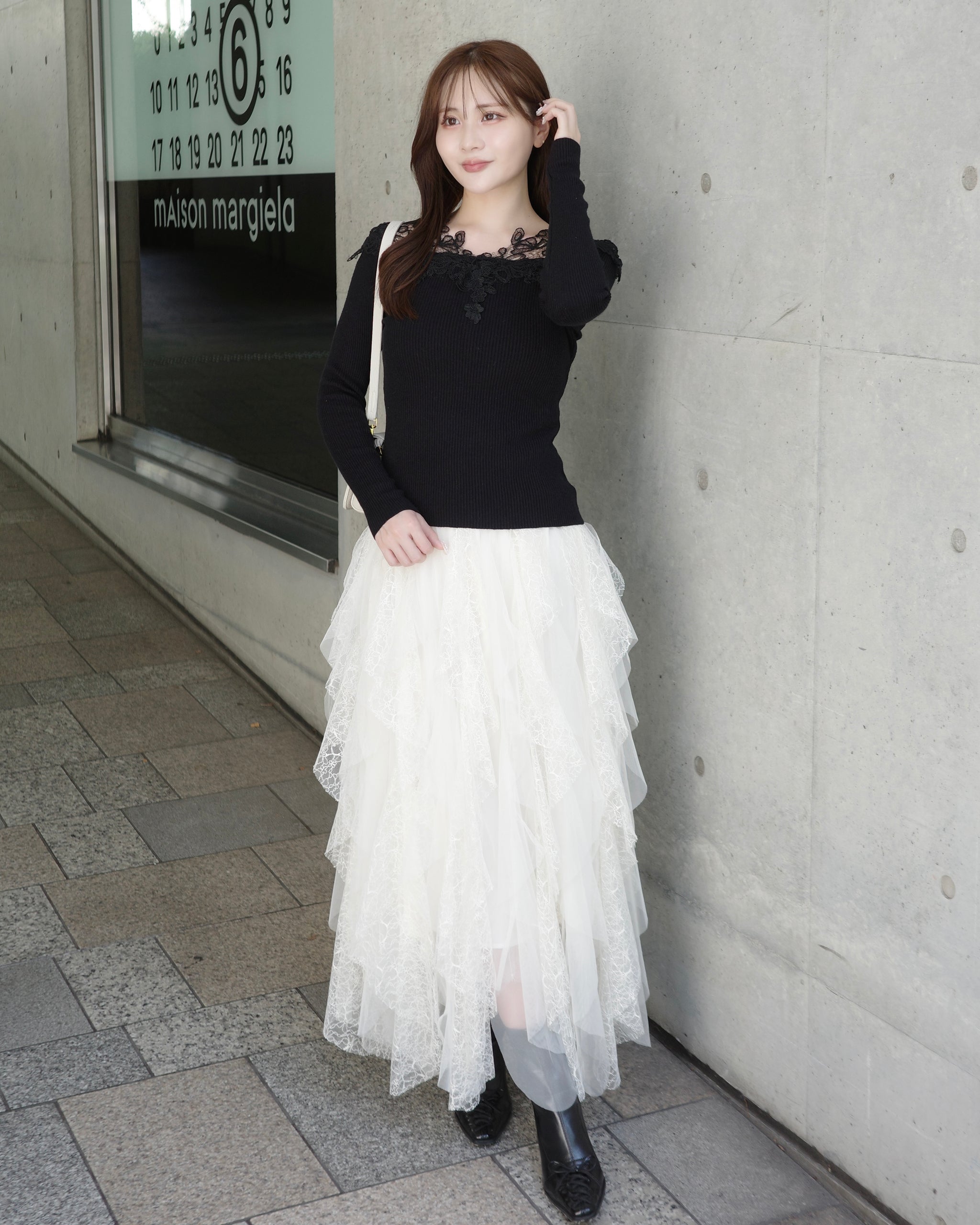 10.15(Thu.)21:00up date】ラッフルレースチュールスカート – lucias tokyo