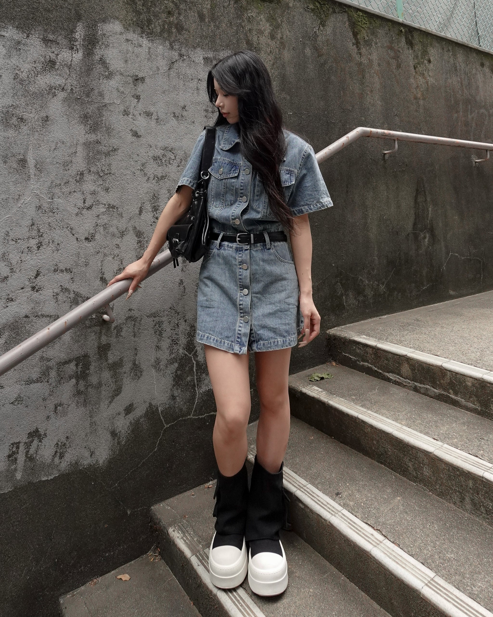 再入荷なし】デニムミニワンピース – lucias tokyo