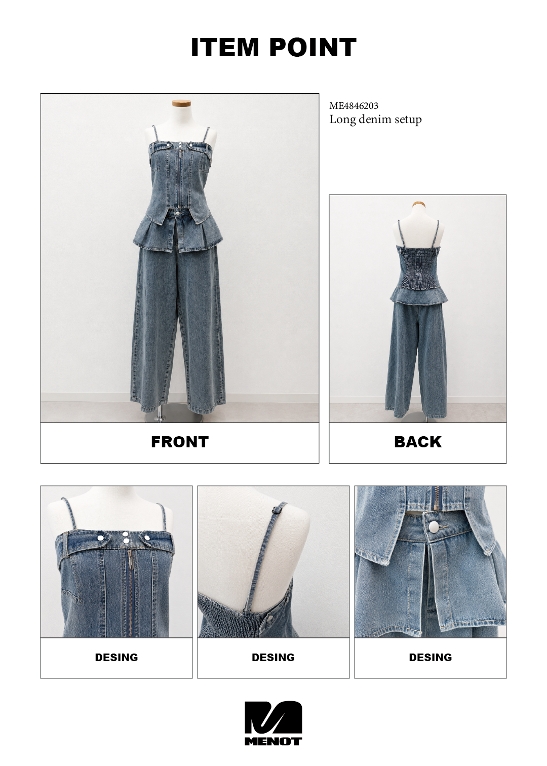 sin_69様　転写デニム セット ロングデニムセットアップ – lucias tokyo