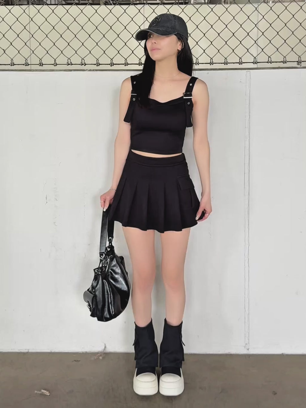 スウェットプリーツミニスカートセットアップ – lucias tokyo